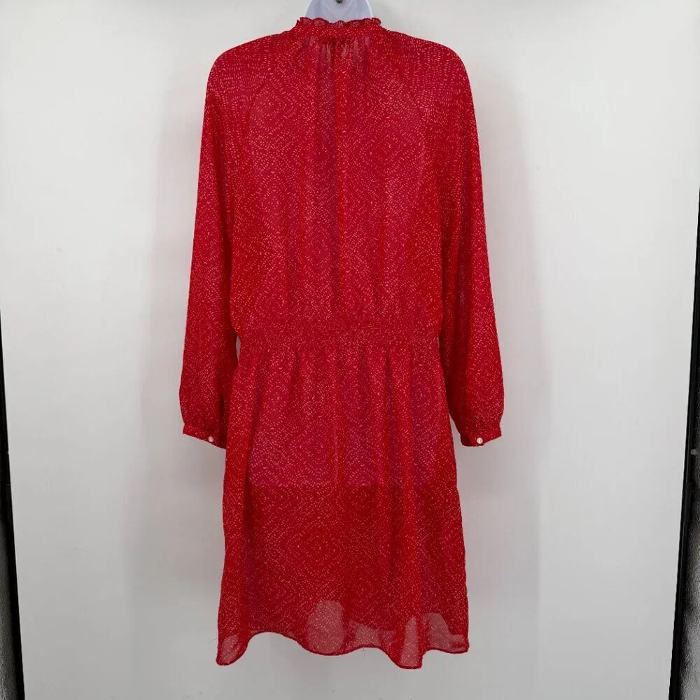 Lauren Ralph Lauren Women’s Red Long Sleeve  Knee Length Dress Spring Size 6